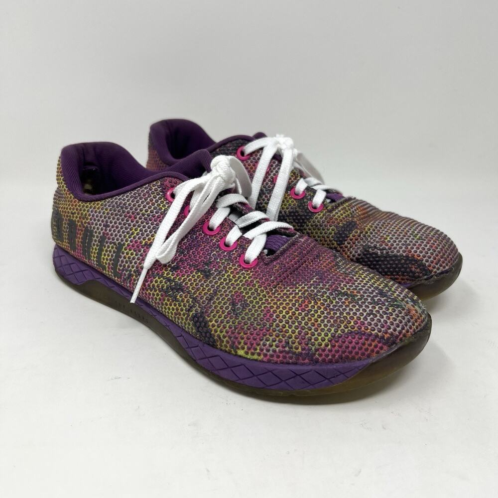 NoBull Project Women's Size 7.5 Sam Dancer‎ Art Work Trainer Lace Up Sneakers